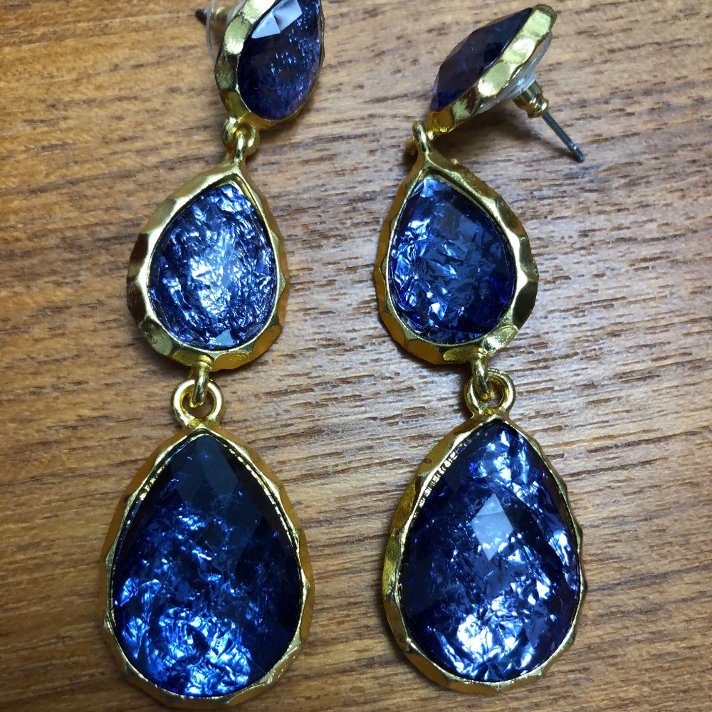 Earrings  - purple